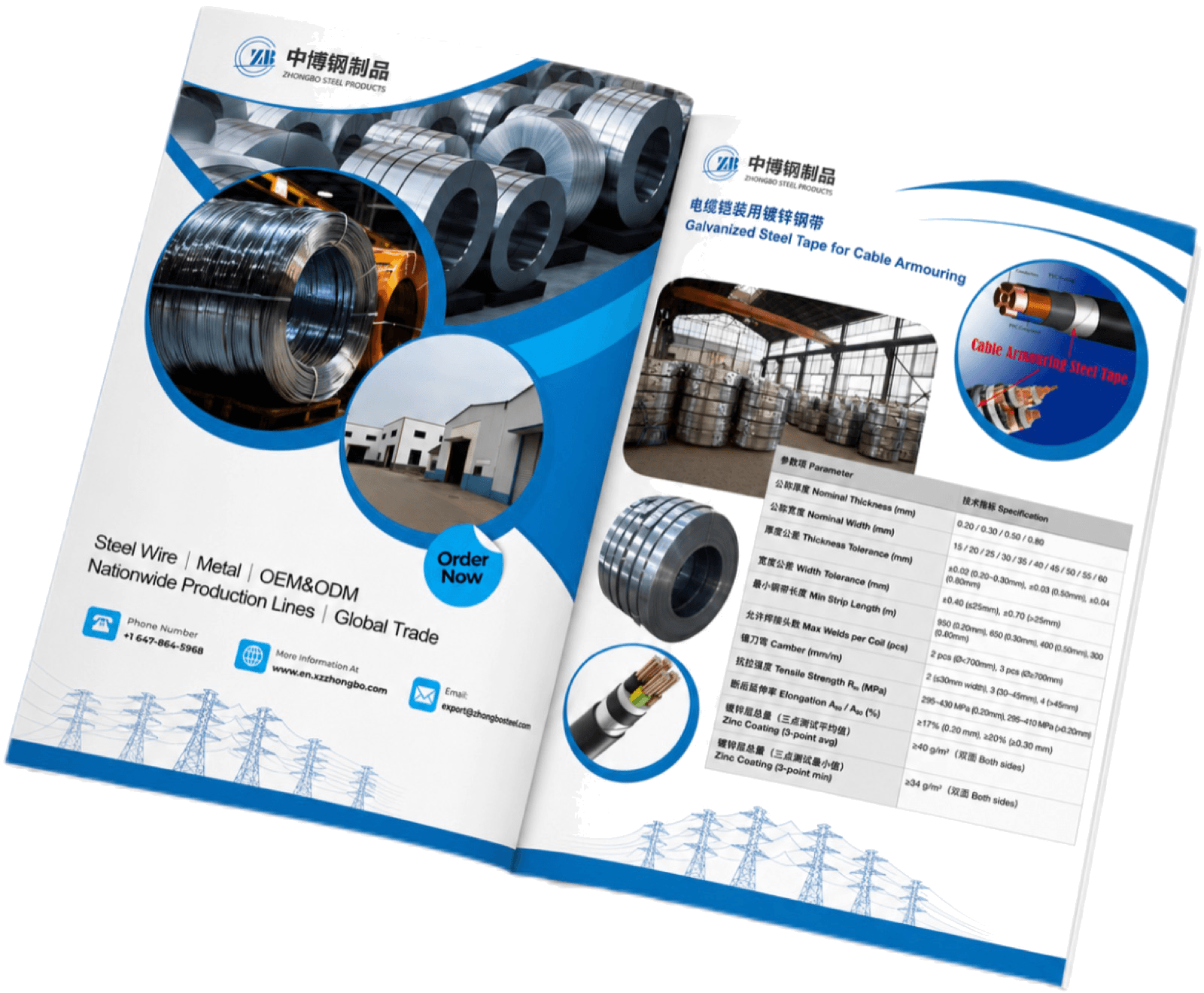 Zhongbo steel products catalog